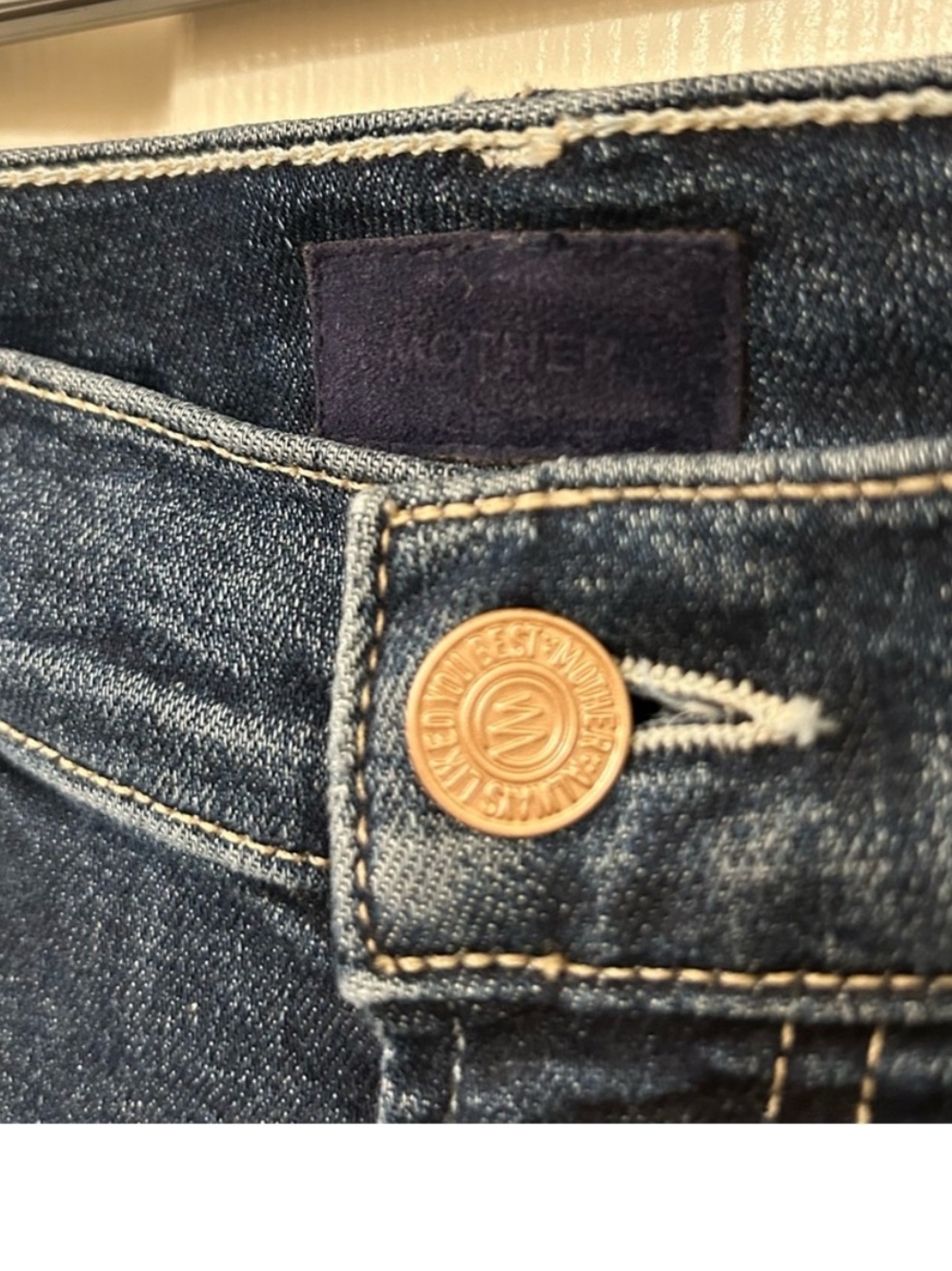❤️MOTHER DENIM•THE INSIDER CROP STEP FRAY~Love On The Edge❤️VVEUC $248 - Picture 9 of 10